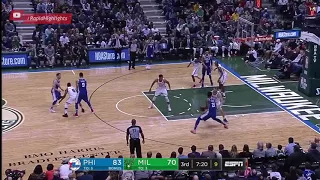 NBA 2017-2018 Full Game Highlights Philadelphia 76ers vs Milwaukee Bucks March 4, 2018