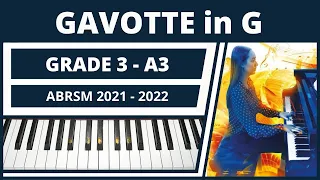 ABRSM Piano 2021 2022 Grade 3 A3 - Handel Gavotte in G HWV 491