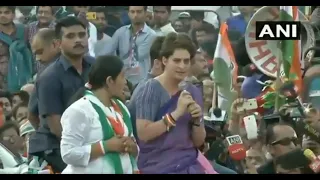 Priyanka Gandhi guns for PM Modi during mega roadshow in UP's Ghaziabad