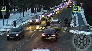 Наезд на пешехода в Светлогорске попал на видео. 05.02.23