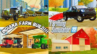 12 MILLION DOLLAR INDIANA FARM BUILD(Farm build series PT.3) #fs22  #timelapse  #farmbuilding