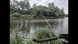 Рыбалка на реке, самолёты над головой. Река Тобол Курганская область