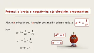 POTENCIJE  - 1. dio (pripreme za maturu - matematika B)