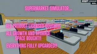 SUPERMARKET SIMULATOR, MAX LEVEL, FULLY UPGRADED!... (RICH EDTION)...