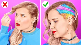 TRUCS ET ASTUCES COOL POUR LES CHEVEUX || Des Conseils Pour Des Cheveux Colorés par 123 GO Like!