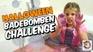 HALLOWEEN 🎃 BADEBOMBEN CHALLENGE 🛀 Prinzessin Hannah schmeißt Lush Grusel-Bomben in die Badewanne 😱