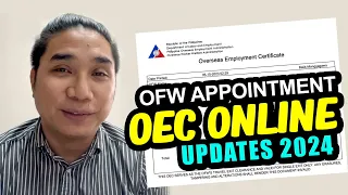 OEC Online Appointment 2024 | Paano kumuha ng oec exemption online 2024