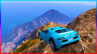 GTA 5 Mount Chiliad Car Crashes! (With Michael And Jimmy De Santa!)