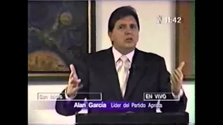 Alan García en conferencia de prensa