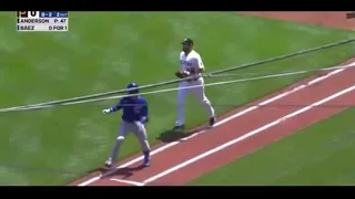 Javy Baez 1,000,000 IQ play vs pirates!!