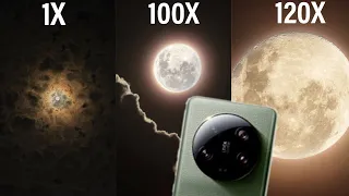 Xiaomi 13 Ultra 120X Space Moon Zoom Test Full Video Night Live Zoom 120X