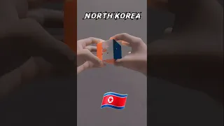 How To Make North Korea Flag on Rubik's cube #gaming #cube #trending #tipsandtricks #shorts