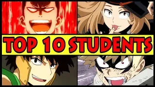 Top 10 STRONGEST Students in My Hero Academia! (Boku no Hero Best Student Quirks Season 3 / S3)