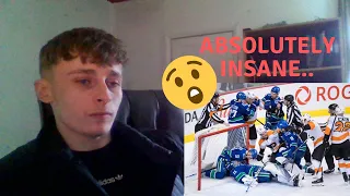 British Soccer fan reacts to Ice Hockey - 14 Minutes of Pissed Of Goalies