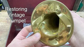 Restoring Vintage Trumpet- Band Instrument Repair- Wes Lee Music Repair