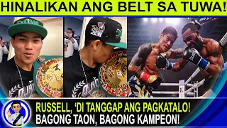 Russell Jr., dismayado sa desisyon!  Magsayo, natupad na ang pangarap na maging world champ!//Kwento