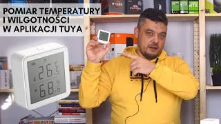 Czujnik temperatury i wilgotności TUYA WiFi - monitoruj warunki w miejscu pracy i sypialni.