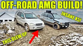 I Bought An ML55 AMG & Immediately Broke It Off-Roading With An Overland X5! Off-Road AMG Pt 1