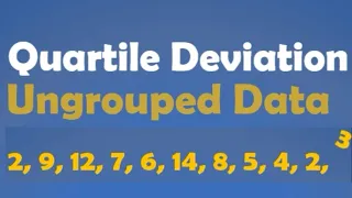 Measures of Dispersion: Quartile deviation (Semi-Interquartile range) for Ungrouped data #maths