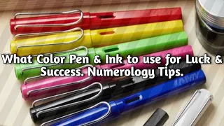 What Color Pen & Ink to use for Luck & Success. Numerology Tips.