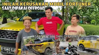 Cuci Mobil Fortuner Selesai Offroad Dan Inilah Kerusakannya!