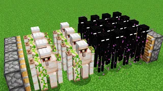 1000 iron golems and 1000 endermans combined