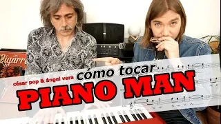 Cómo tocar PIANO MAN de Billy Joel 🎹 Armónica en C | Feat. César Pop | Harpvard