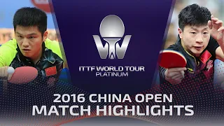 Fan Zhendong vs Ma Long (HD Highlights) | 2016 ITTF World Tour China Open