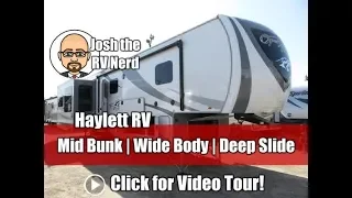 2019 Open Range 371MBH Middle Bunk Bonus Room Wide Body Deep Slide Outside Kitchen Fifth Wheel RV
