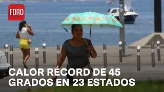 Calor llega a récord de 45 grados en 23 estados - Sábados de Foro