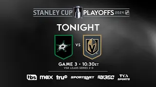 Stars and Golden Knights face off in crucial Game 3