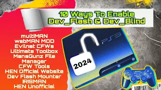 10 Ways To Enable Dev Flash/Blind in PS3 CFW & HEN In 2024#ps3