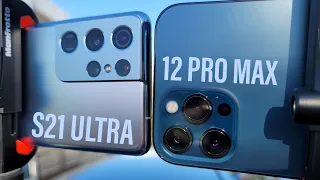 Samsung Galaxy S21 Ultra vs iPhone 12 Pro Max CAMERA TEST! 📷