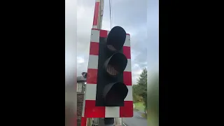 Rare Vertical Wig Wag at Marshbrook Level Crossing, Shropshire