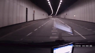 Multiple cars speeding undertaking in Limehouse tunnel Trimmed