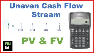 Present value of uneven cash flows ba ii plus | FIN-ED