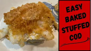 Baked Stuffed Cod Fish Recipe ~ Easy!