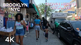 BROOKLYN [4K]WALKING TOUR OF CROWN HEIGHTS AND UTICA AVE. NYC USA (07 06, 23)!!!