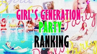 GIRLS' GENERATION (SNSD) RANKING IN PARTY (Official) HD [MY RANK] (소녀 시대)