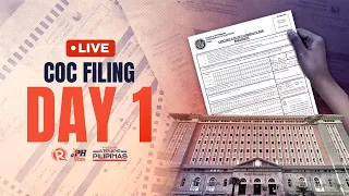 STREAM 1: Filing of certificates of candidacy for 2022 Philippine elections | Friday, October 1