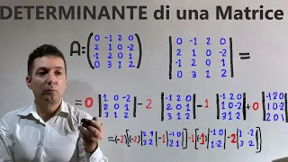 Determinante di una matrice .Come calcolare il determinante di qualsiasi matrice con una sola regola