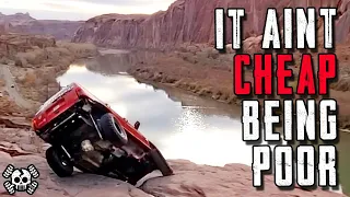 $5,000 Cheap Jeep ZJ Battles "Busted" XJ on Moab Rim