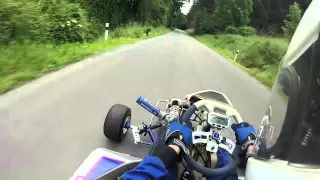 wr450f grass kart on cold slicks crash