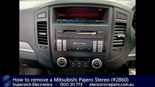 How to remove a Mitsubishi Pajero Stereo (#2860)