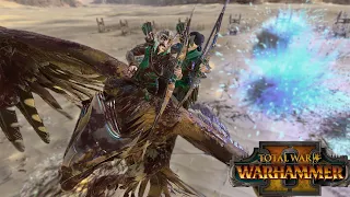 【4K-2160P】Tomb Kings vs Wood Elves Cinematic Battle-01- Total War WARHAMMER 2