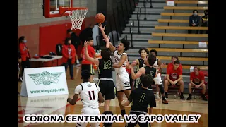 GAME HIGHLIGHTS: Corona Centennial vs Capo Valley. Jared McCain & Kylan Boswell Are Splash Brother!