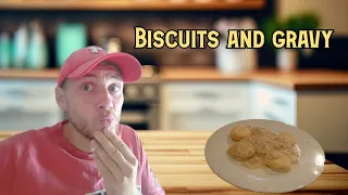 Englishman Tries Making Biscuits & Gravy for The First Time | Dan-Ger