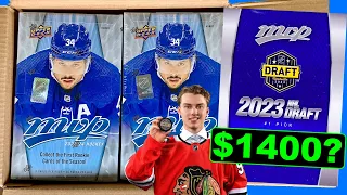 Opening a 20 BOX CASE of 2023-24 Upper Deck MVP Hockey Hobby - Connor Bedard Rookie Card