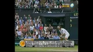 Visión Siete: Del Potro cayó ante Ferrer en Wimbledon