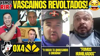 VAMOS RIR? VASCAINOS REVOLTADOS COM A HUMILHAÇÃO 🤣 VASCO 0X4 CRICIÚMA 🤣